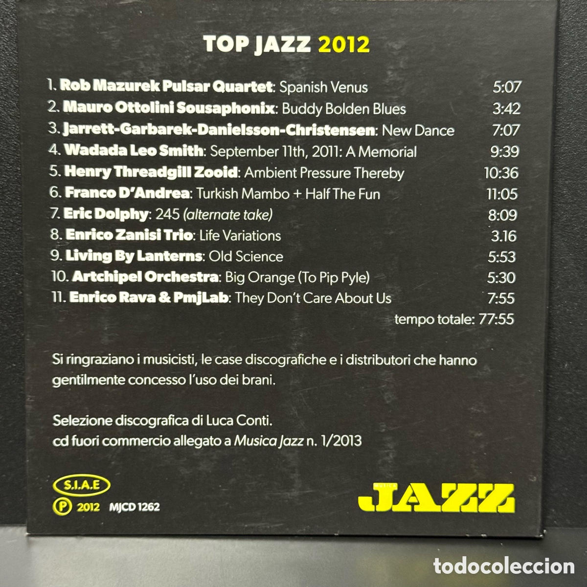 CDs de m&uacute;sica: Various - Top Jazz 2012 (CD) - Foto 2