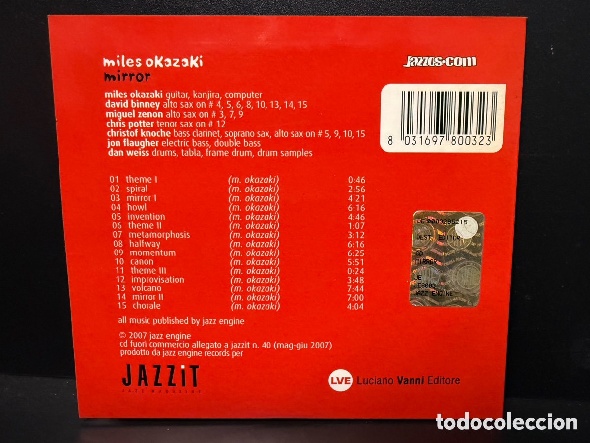 CDs de m&uacute;sica: Miles Okazaki - Mirror (CD) - Foto 3