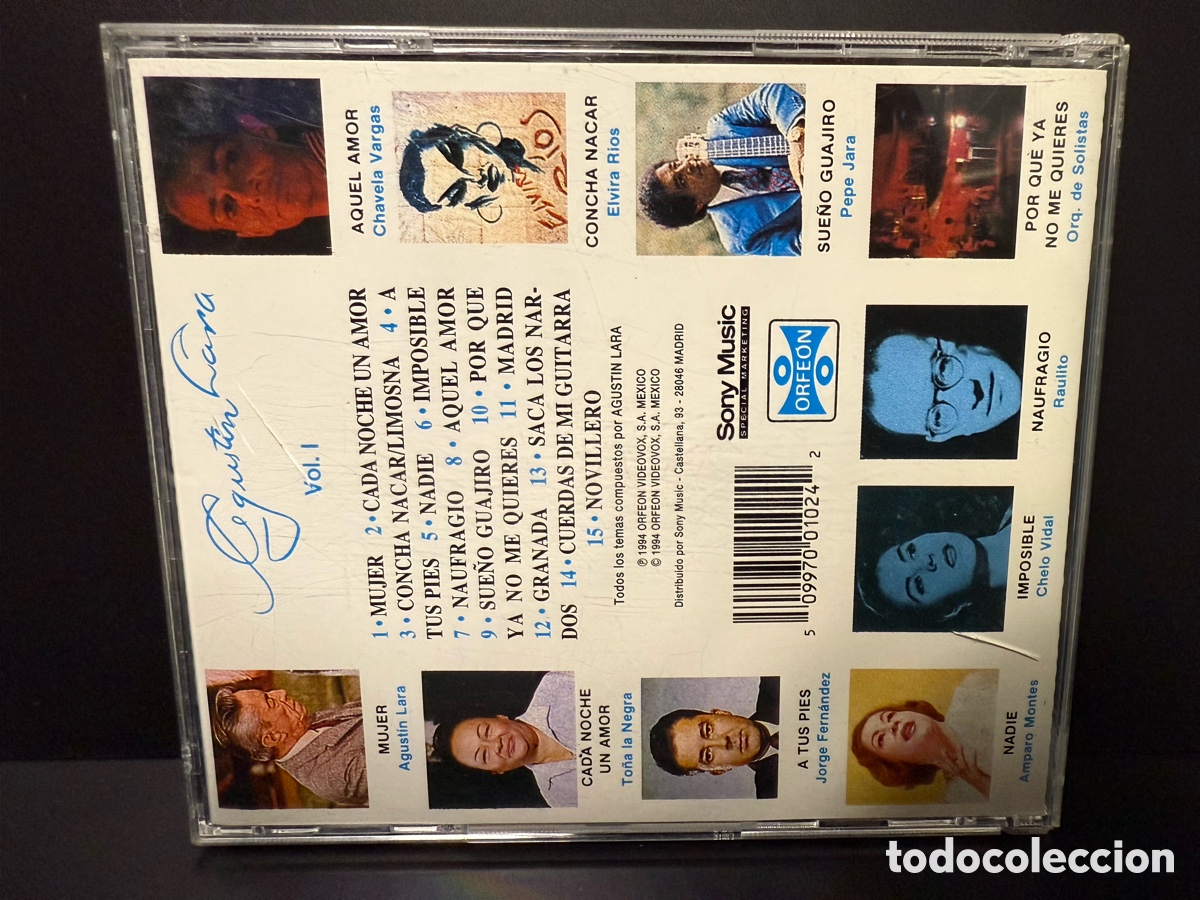 CDs de m&uacute;sica: Agust&iacute;n Lara - Colecci&oacute;n Vol. I (CD) - Foto 2