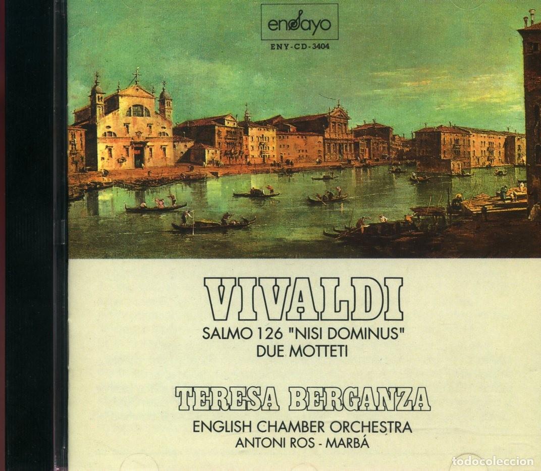 CDs de m&uacute;sica: TERESA BERGANZA. VIVALDI SALMO 'NISI DOMINUS' + DUE MOTTETI.