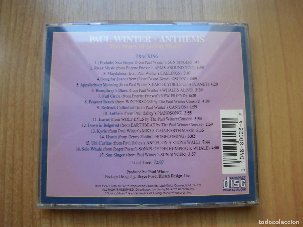 CDs de m&uacute;sica: CD PAUL WINTER ANTHEMS - Foto 2