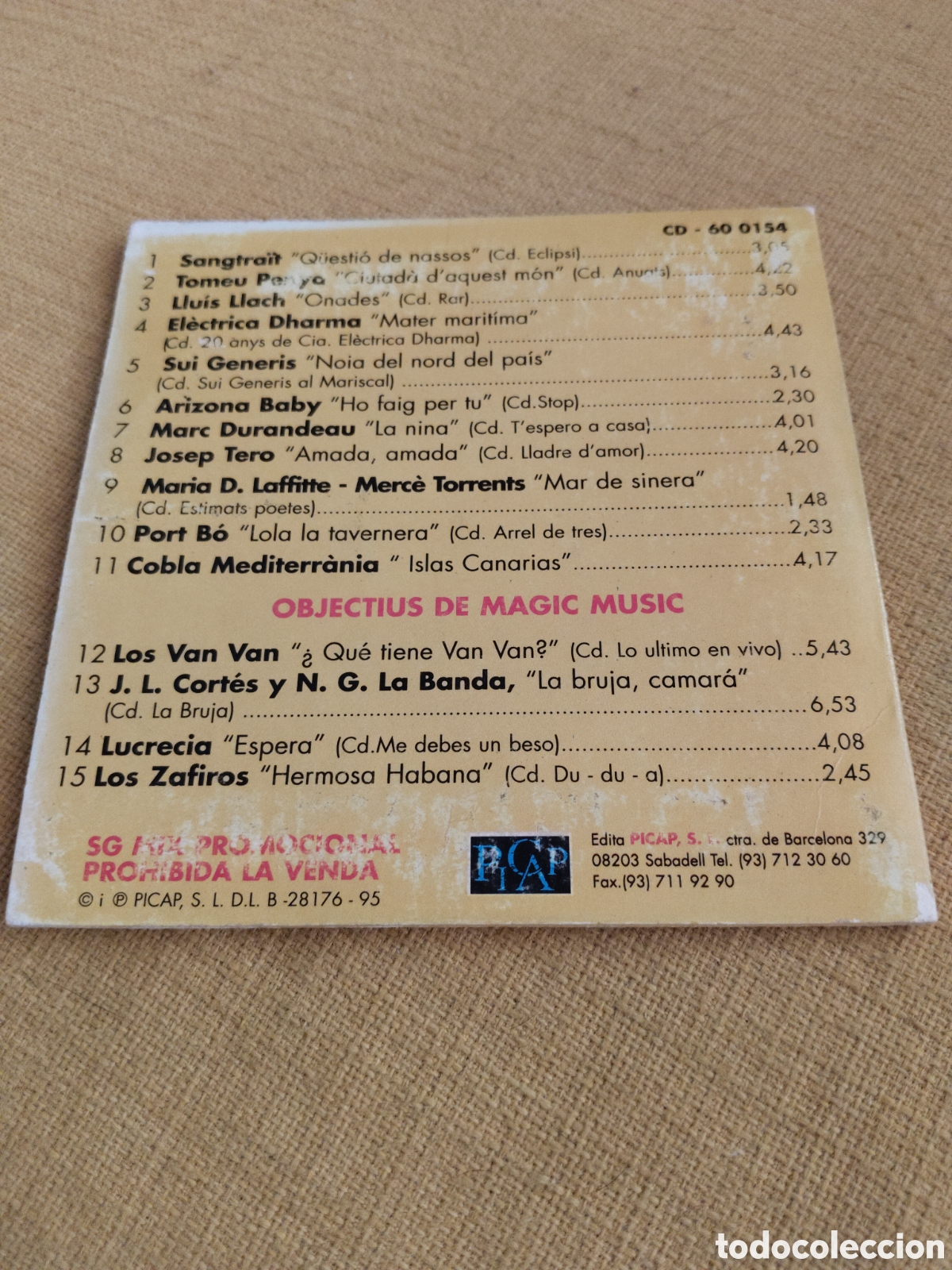 CDs de m&uacute;sica: objectiu picap estiu 95. Cd compilation - Foto 2
