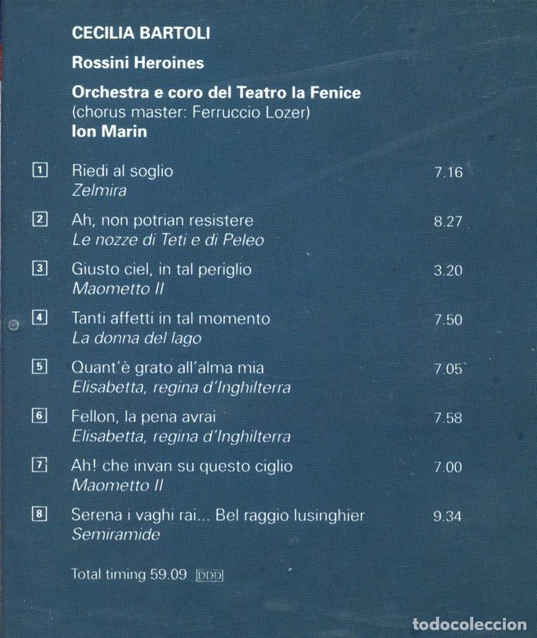 CDs de m&uacute;sica: CECILIA BARTOLI. Rossini Heroines. - Foto 2