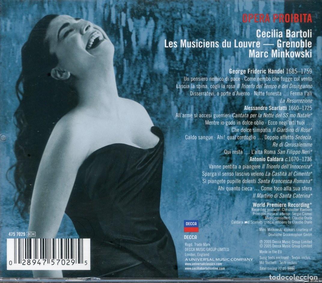 CDs de m&uacute;sica: CECILIA BARTOLI. Opera Proibita. - Foto 2