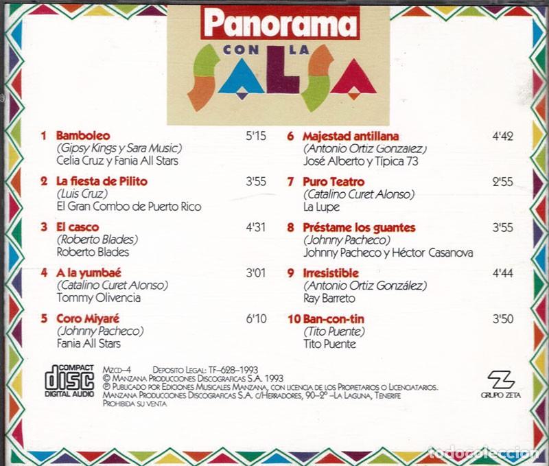 CDs de m&uacute;sica: Panorama con la Salsa. Los 40 grandes &eacute;xitos del ritmo m&aacute;s caliente. CD - Foto 2
