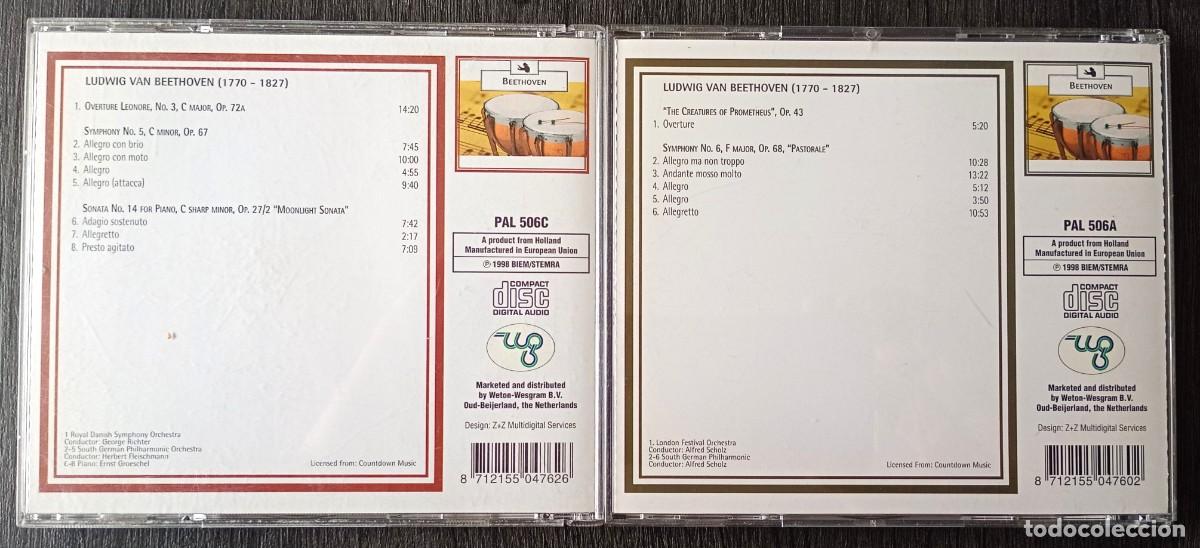 CDs de m&uacute;sica: Beethoven . Sinfon&iacute;as 5 y 6 . 2 CD - Foto 2