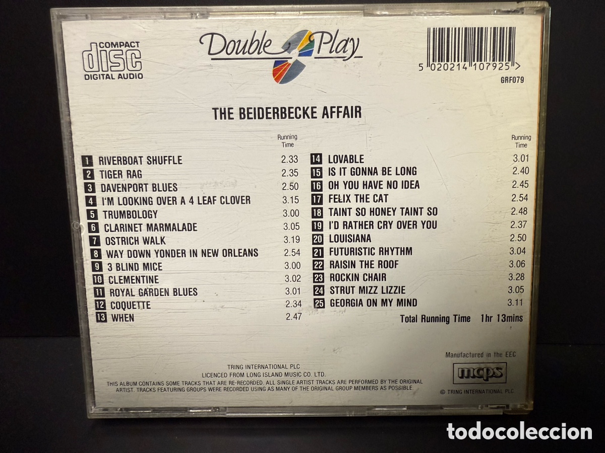 CDs de m&uacute;sica: Bix Beiderbecke - The Beiderbecke Affair (CD) - Foto 2