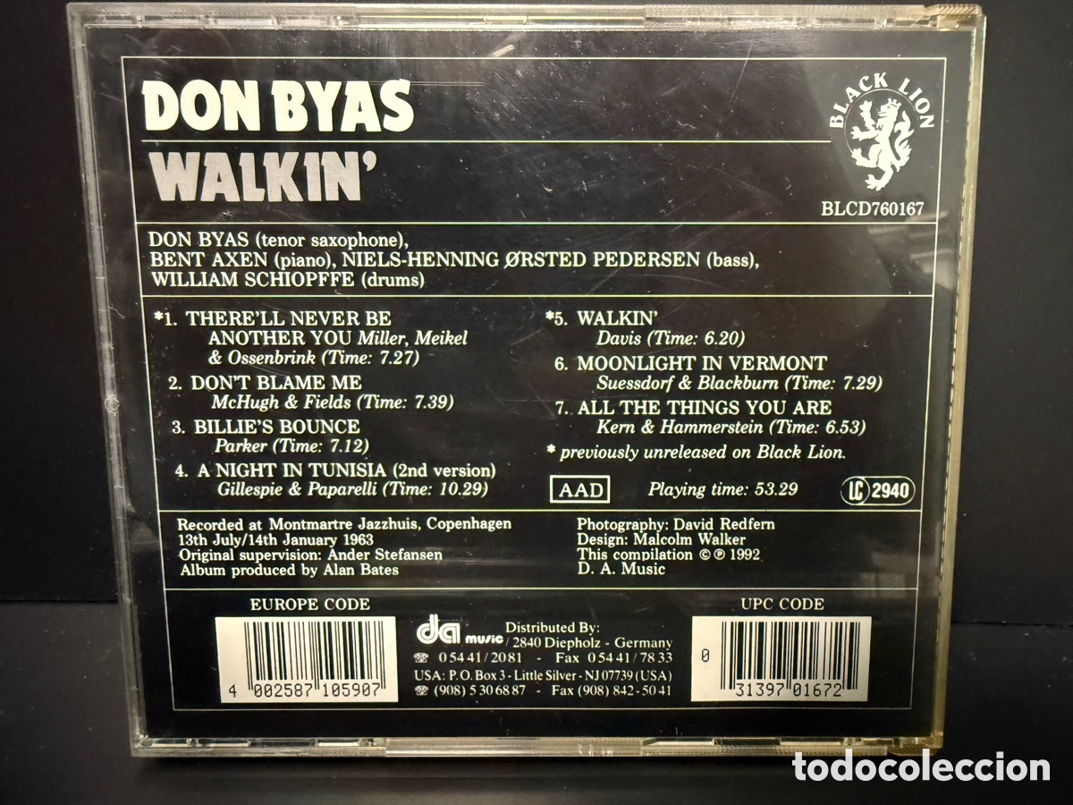 CDs de m&uacute;sica: Don Byas - Walkin (CD) - Foto 2