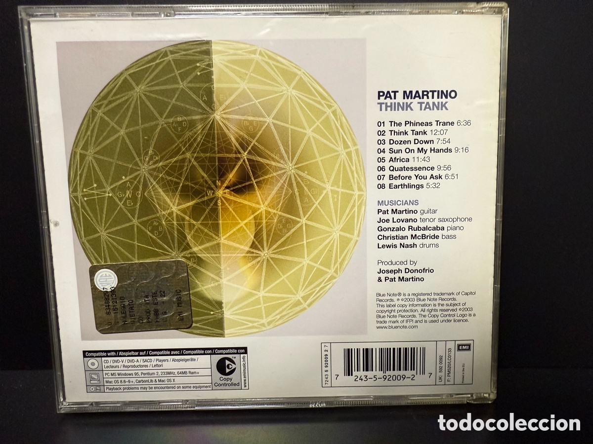 CDs de m&uacute;sica: Pat Martino - Think Tank (CD) - Foto 2