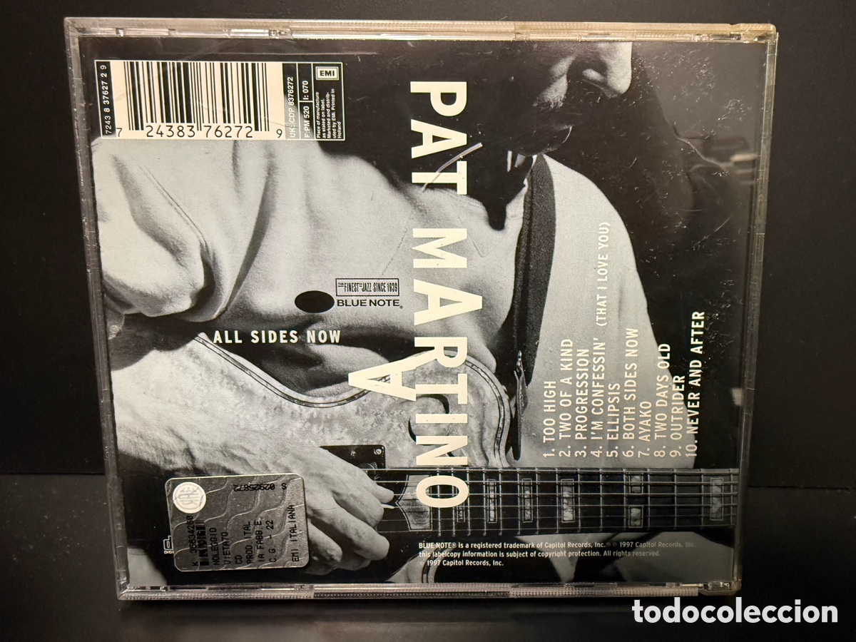 CDs de m&uacute;sica: Pat Martino - All Sides Now (CD) - Foto 2