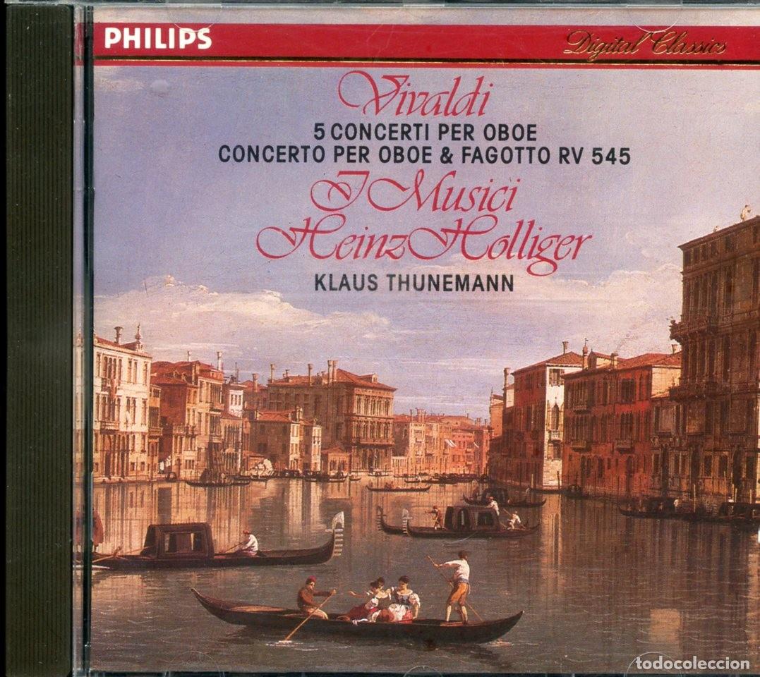 CDs de m&uacute;sica: VIVALDI. 5 Concerti per oboe. Concerto per oboe & Fagotto. I Musici.