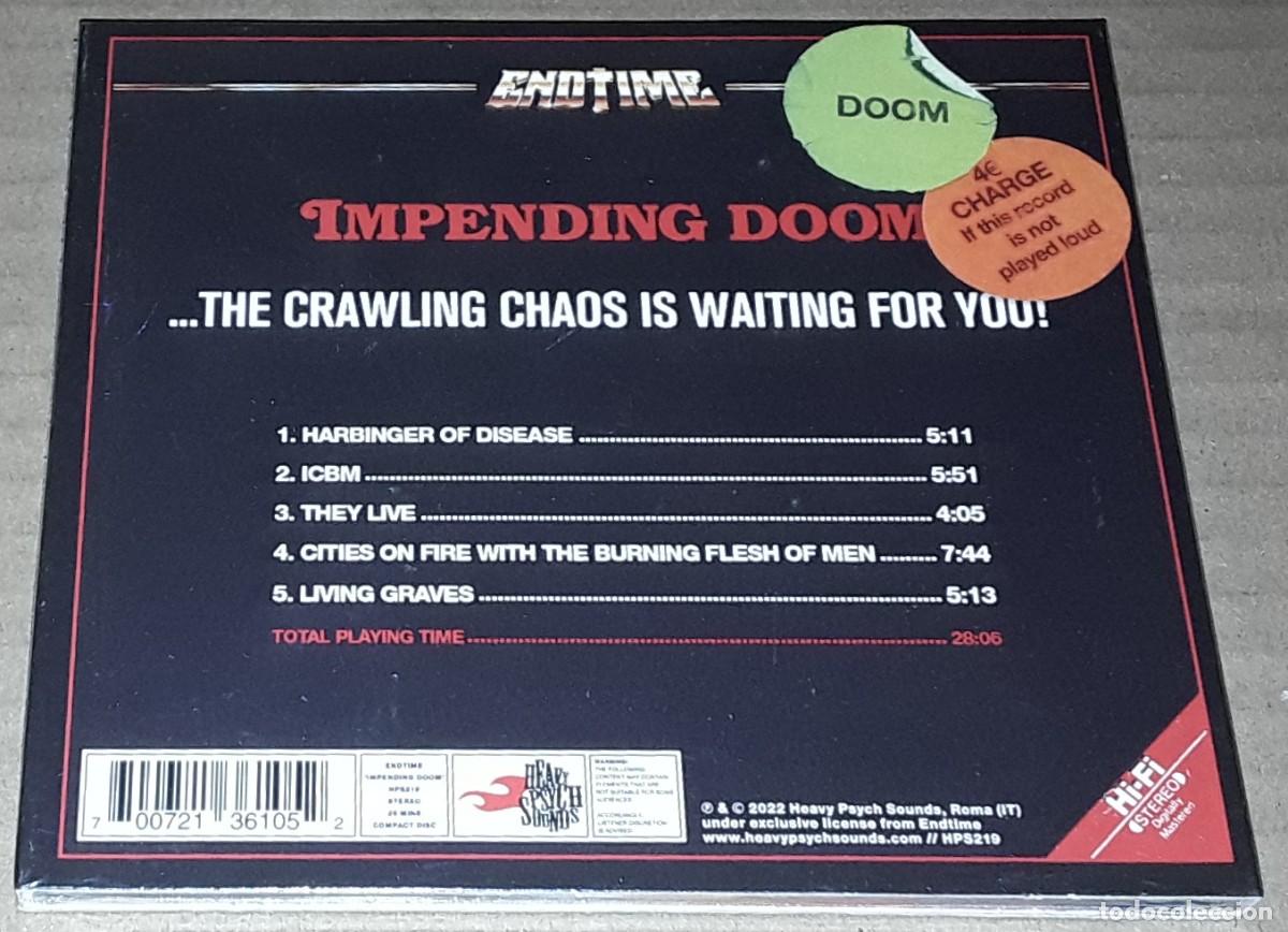 CDs de m&uacute;sica: CD - ENDTIME - IMPENDING DOOM - NUEVO Y PRECINTADO - DIGIPACK - Foto 2