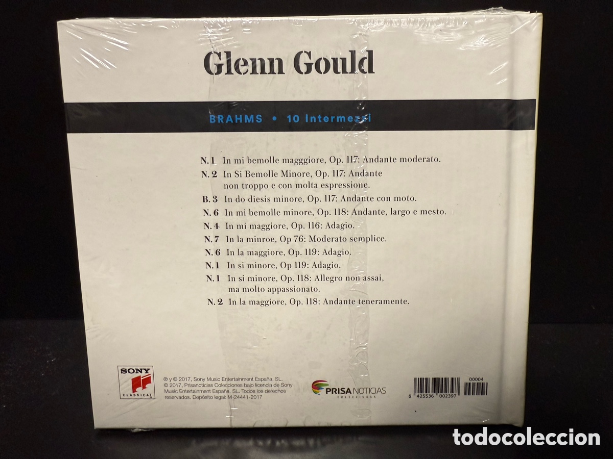 CDs de m&uacute;sica: Brahms - Glenn Gould - 10 Intermezzi (CD) *Precintado* - Foto 2