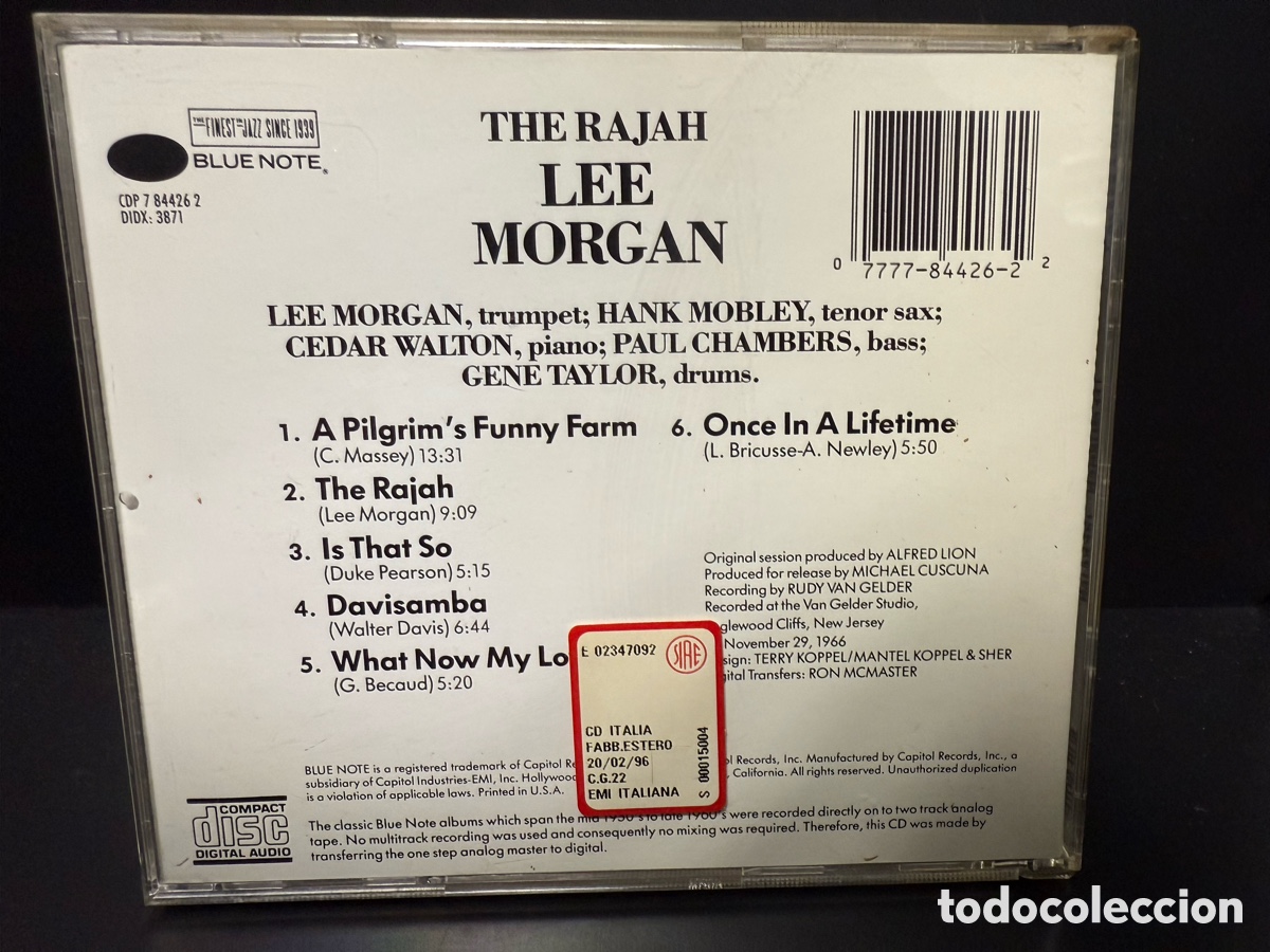 CDs de m&uacute;sica: Lee Morgan - The Rajah (CD) - Foto 2