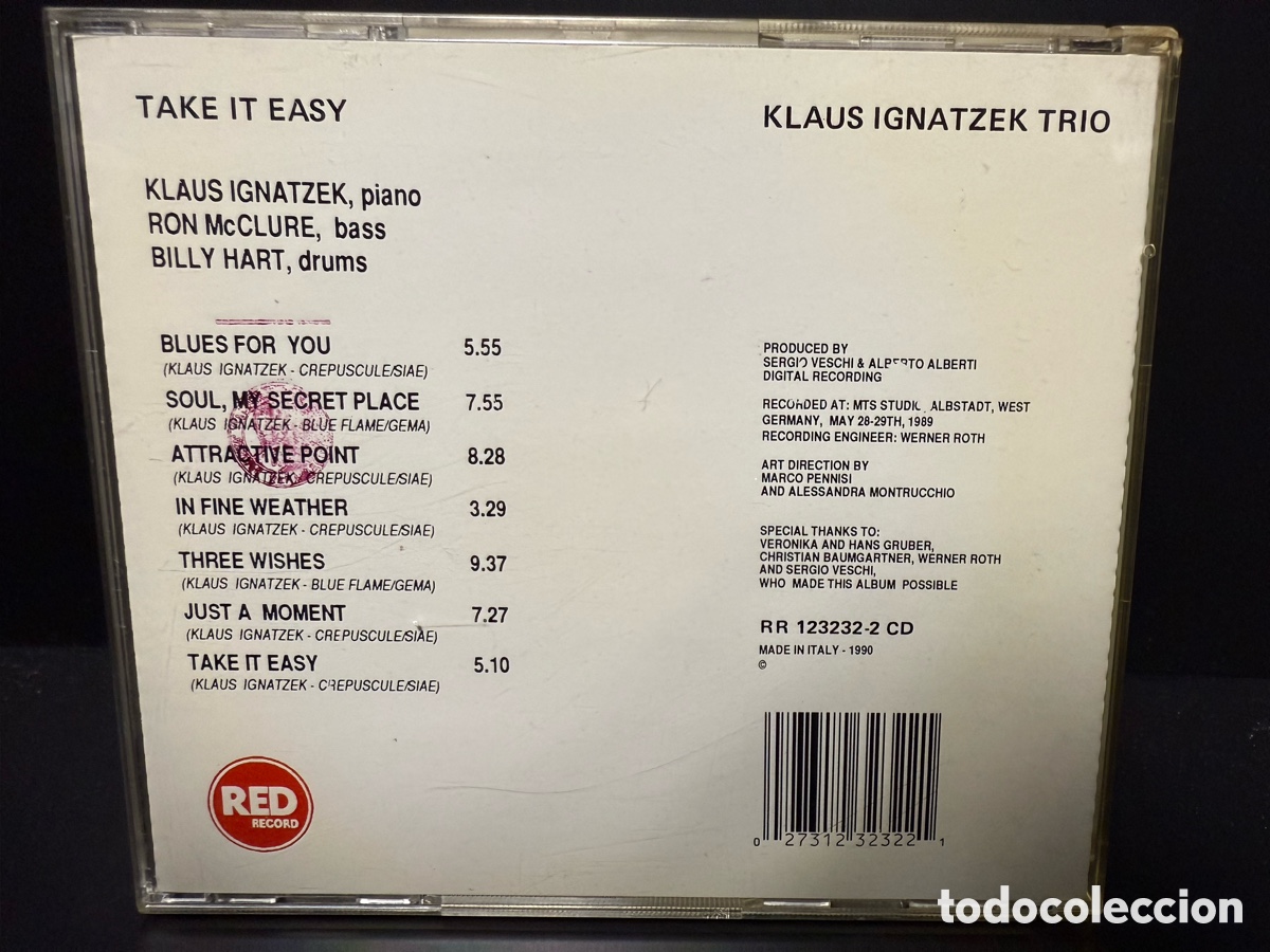 CDs de m&uacute;sica: Klaus Ignatzek Trio - Take It Easy (CD) - Foto 2