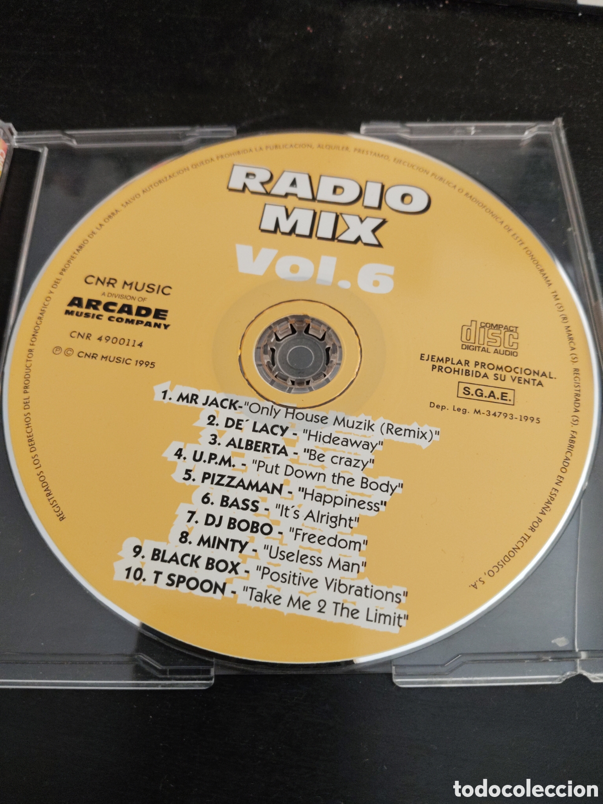 CDs de m&uacute;sica: Radio Mix Vol. 6. Cd single compilation 1995 Espa&ntilde;a - Foto 2