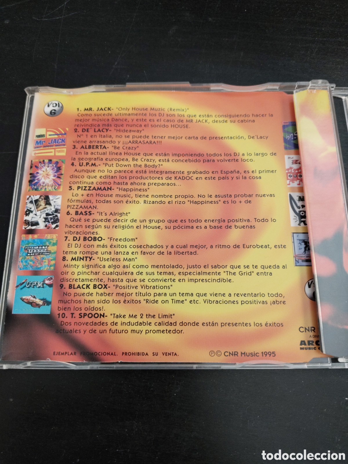 CDs de m&uacute;sica: Radio Mix Vol. 6. Cd single compilation 1995 Espa&ntilde;a - Foto 3