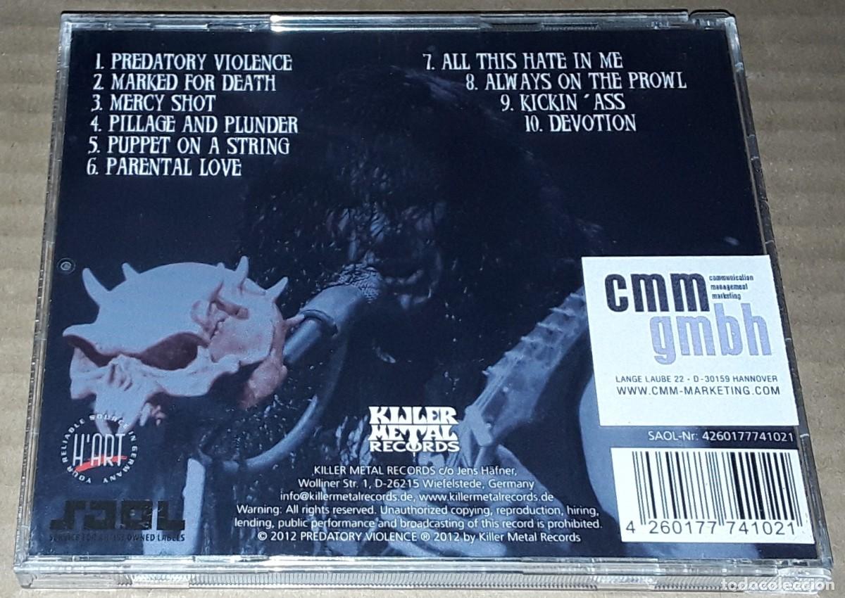 CDs de m&uacute;sica: CD - PREDATORY VIOLENCE - MARKED FOR DEATH - MADE IN GERMANY - Foto 2
