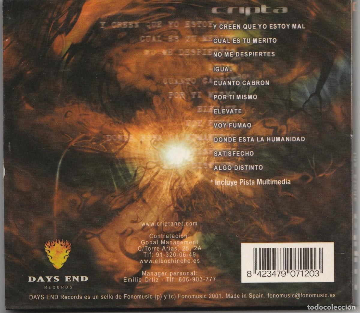 CDs de m&uacute;sica: CD CRIPTA - AHORA SHI - &Ntilde;U METAL - DIGIPACK - Foto 2