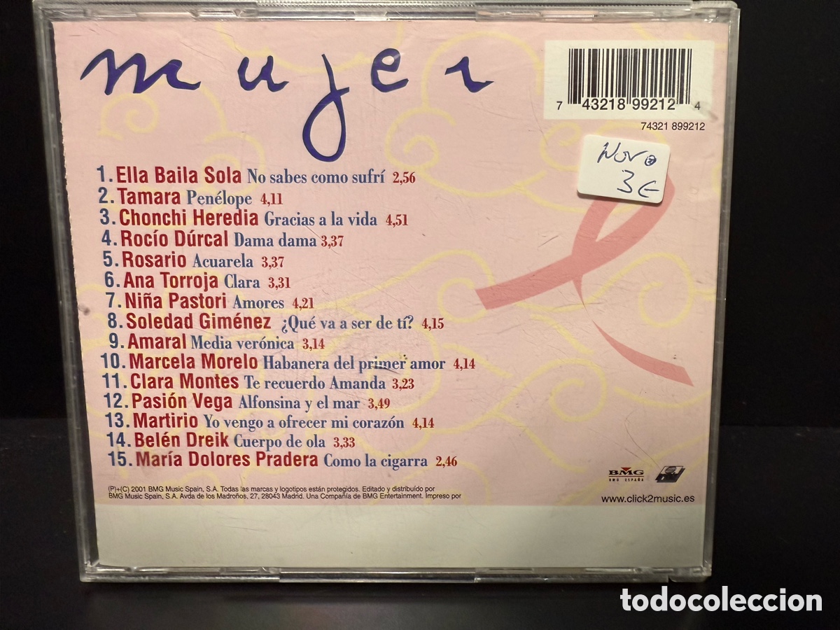 CDs de m&uacute;sica: Various - Mujer (CD) - Foto 2