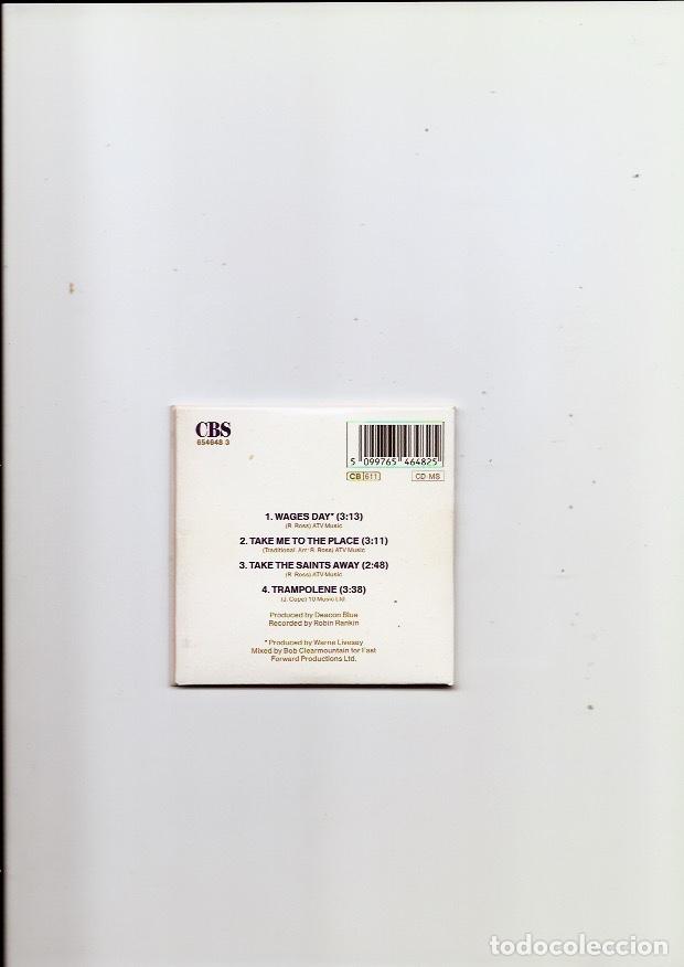 CDs de m&uacute;sica: DEACON BLUE. Wages day. (Mini cd maxi-single 1989) - Foto 2
