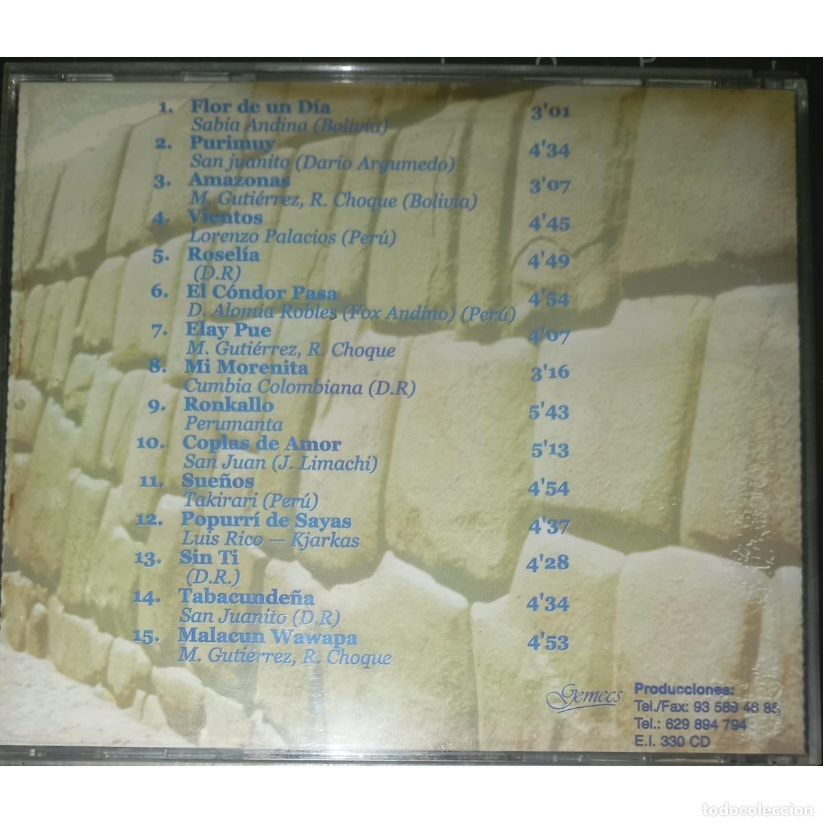 CDs de m&uacute;sica: FLOR DE UN D&Iacute;A - JANAJ PACHA (CD) - Foto 2