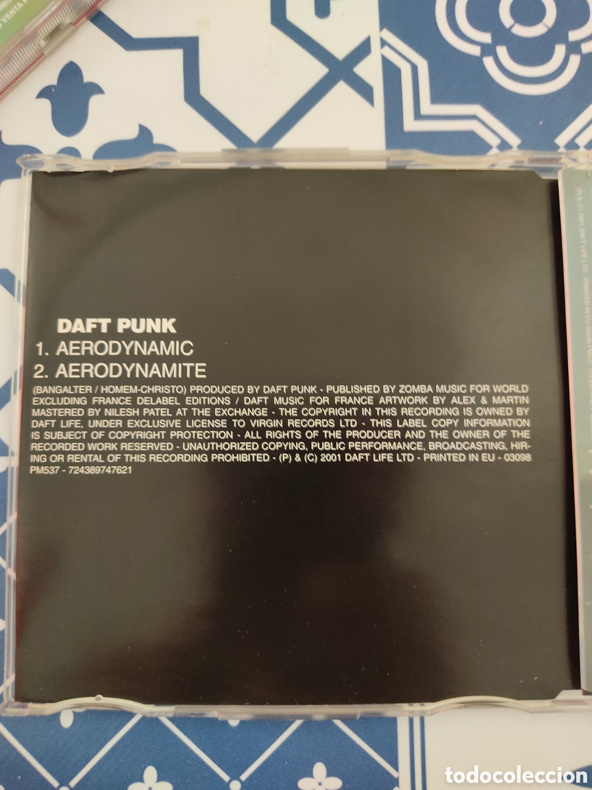 CDs de m&uacute;sica: Daft Punk &lrm;&ndash; aerodynamic / aerodynamite CD single 2001 Virgin - Foto 3