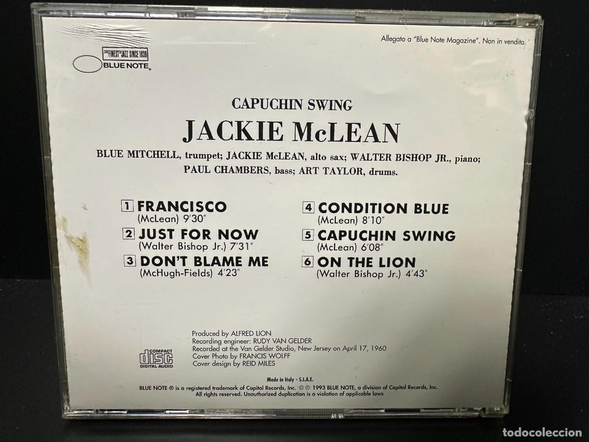 CDs de m&uacute;sica: Jackie McLean - Capuchin Swing (CD) - Foto 2