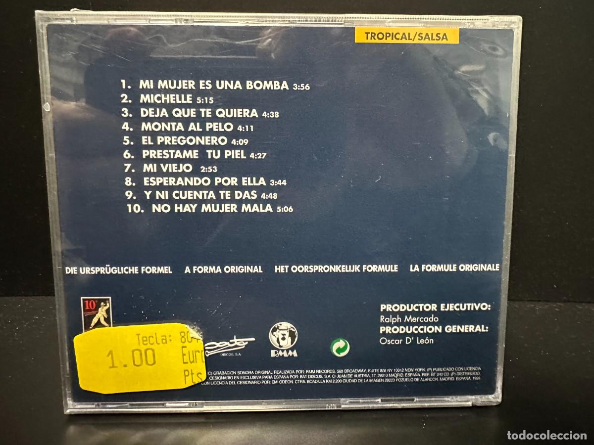 CDs de m&uacute;sica: Oscar D Le&oacute;n - La F&oacute;rmula Original (CD) *Precintado* - Foto 2
