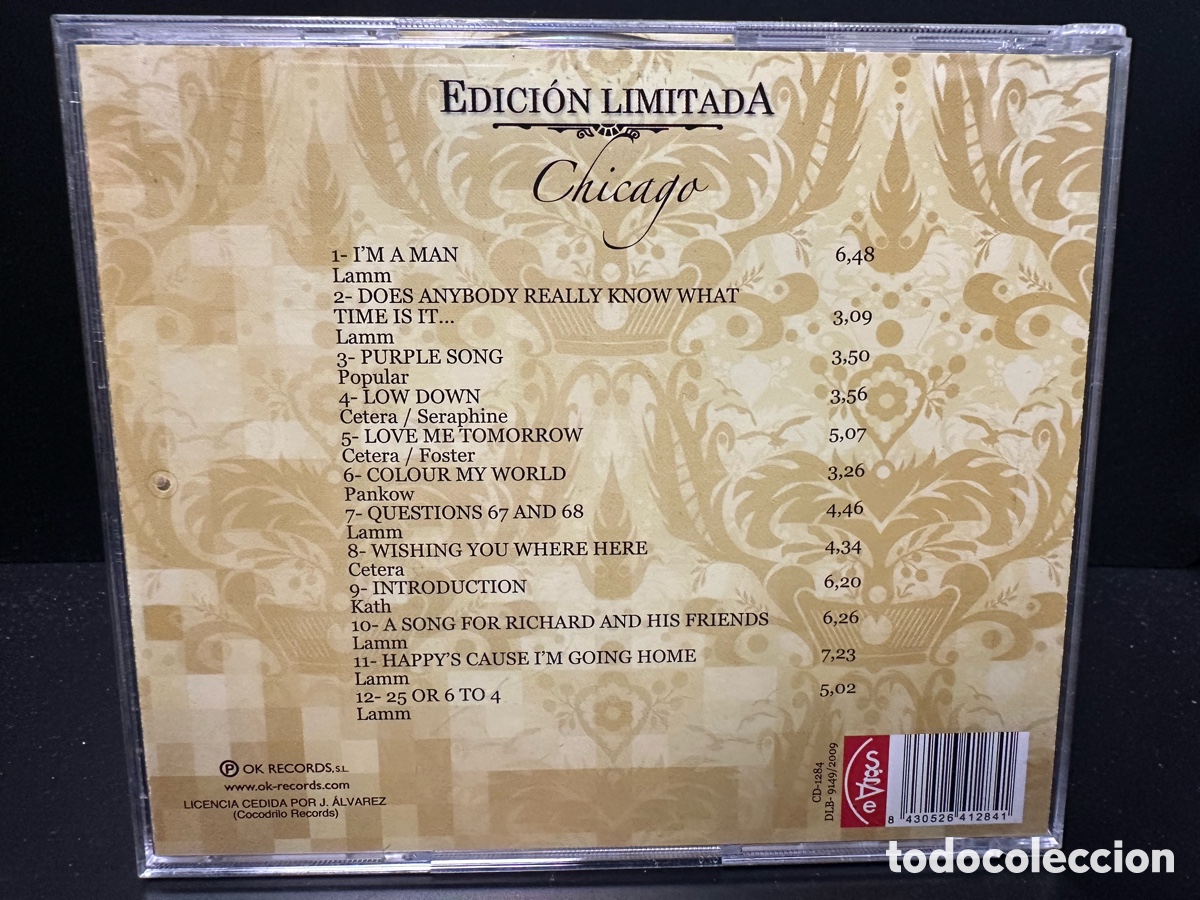 CDs de m&uacute;sica: Chicago - Chicago (CD) - Foto 2