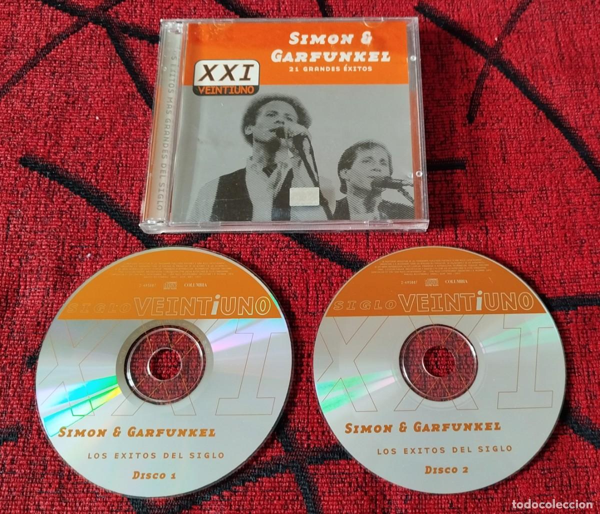 CDs de m&uacute;sica: SIMON & GARFUNKEL ** 21 Grandes Exitos ** CD DOBLE ORIGINAL 2001 CHILE - Foto 1