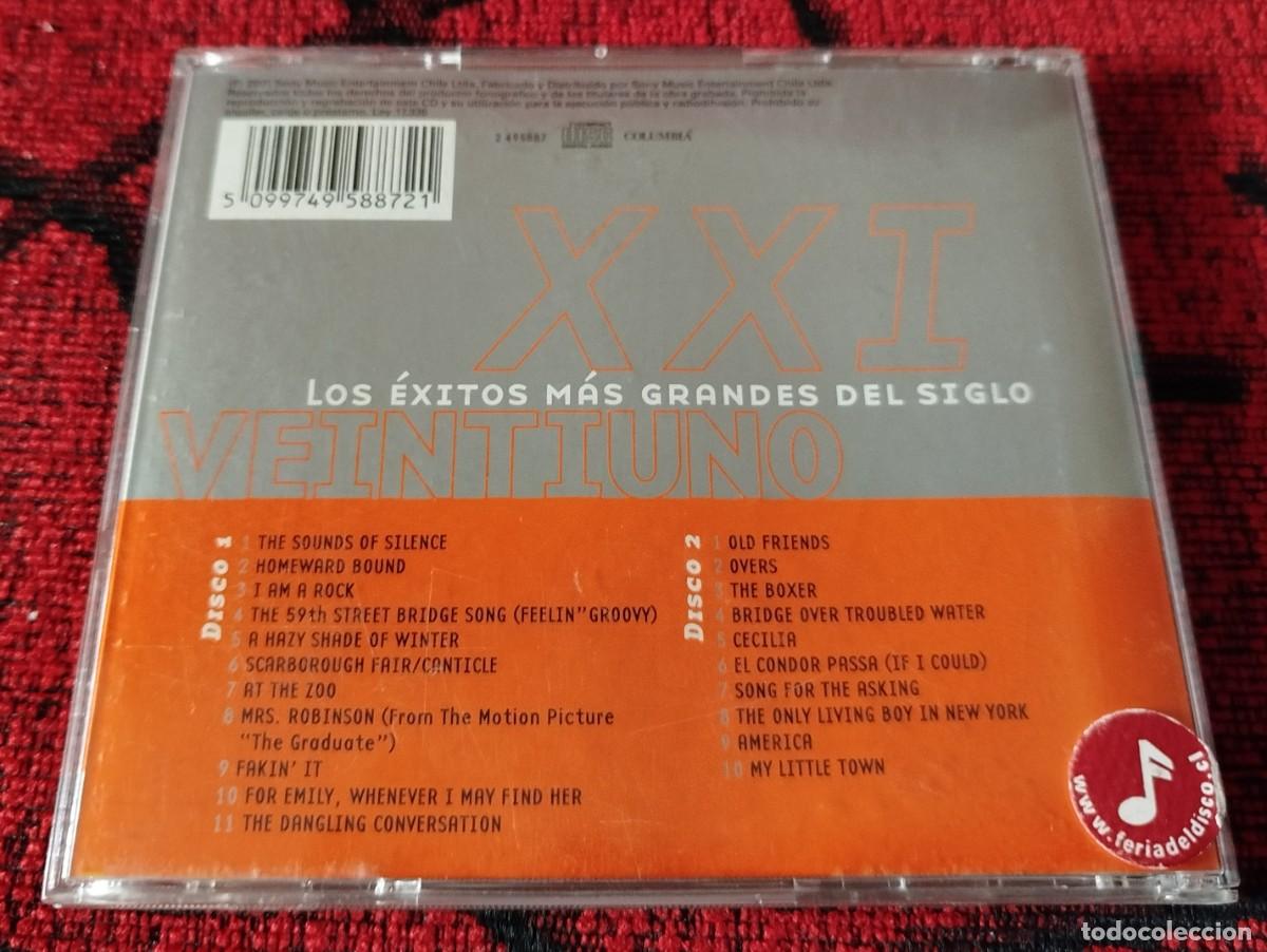 CDs de m&uacute;sica: SIMON & GARFUNKEL ** 21 Grandes Exitos ** CD DOBLE ORIGINAL 2001 CHILE - Foto 2