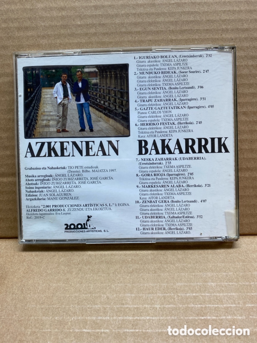 CDs de m&uacute;sica: CD AZKENEAN BAKARRIK. - Foto 2