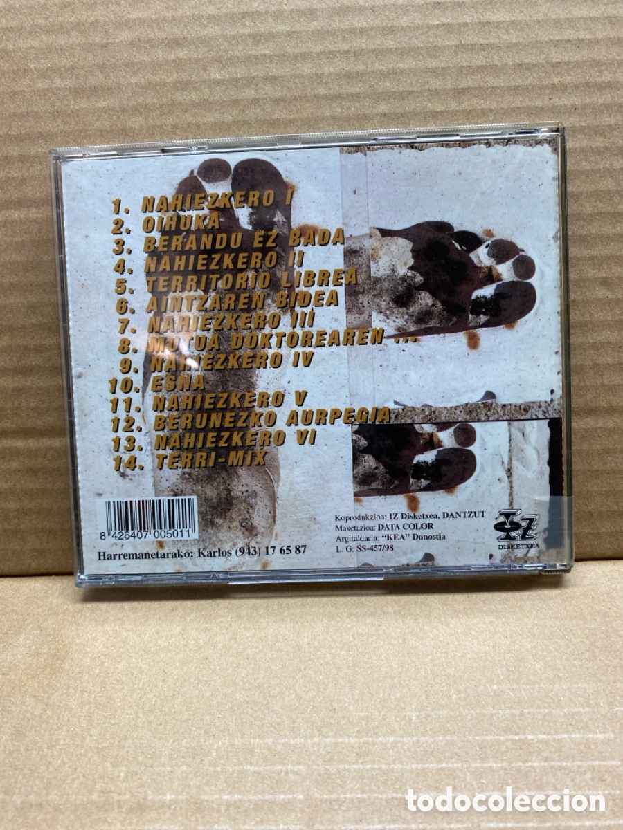 CDs de m&uacute;sica: CE DANTZUT. NAHIEZKERO. - Foto 2