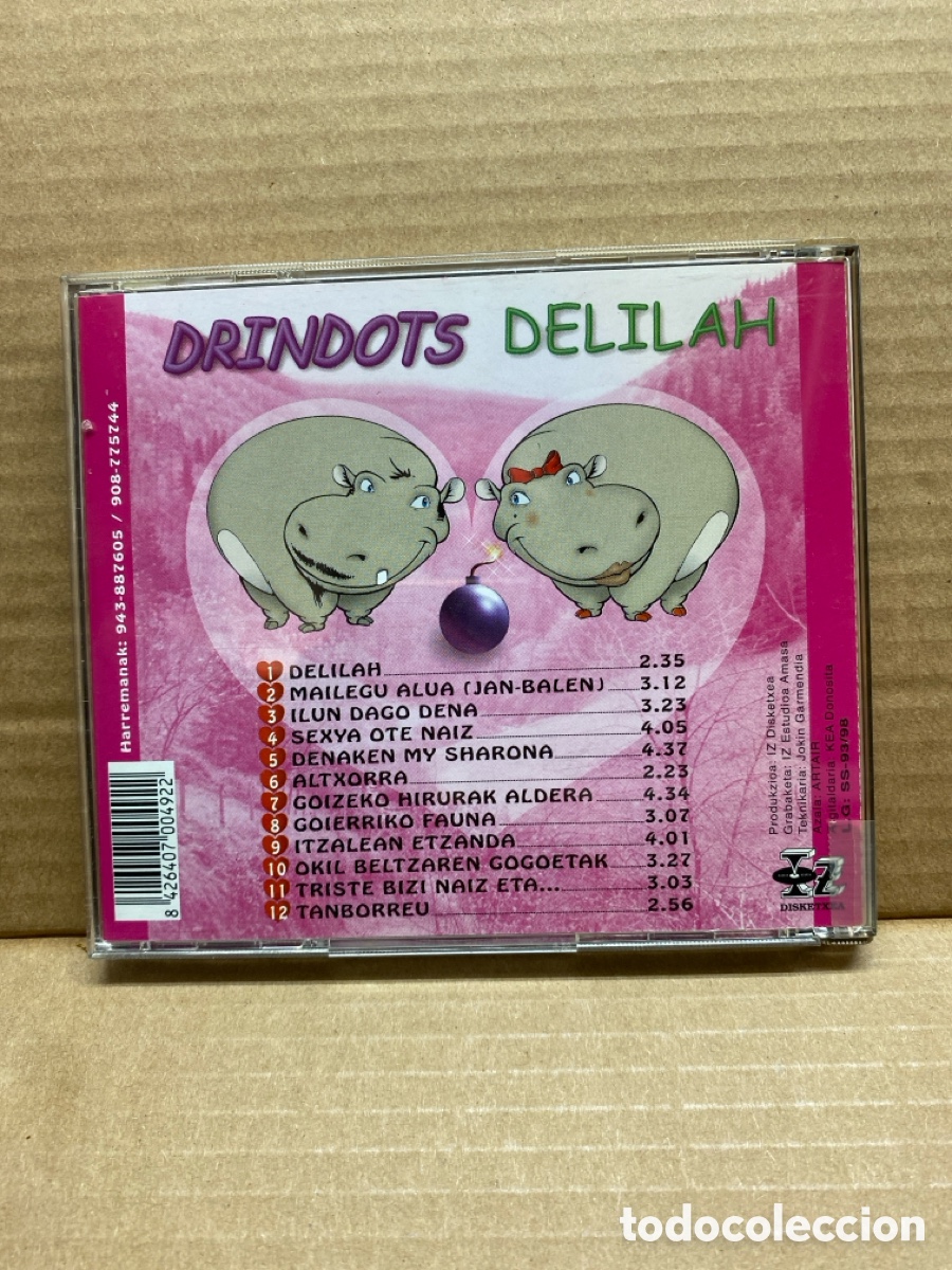 CDs de m&uacute;sica: CD DRINDOTS. DELILAH - Foto 2