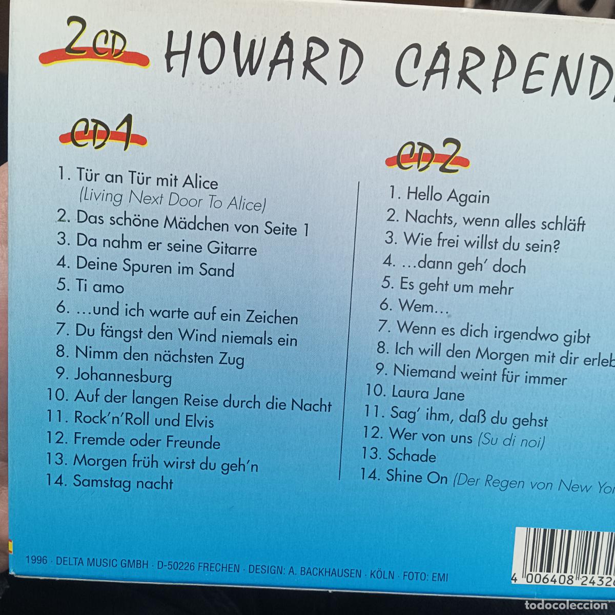 CDs de m&uacute;sica: HOWARD CARPENDALE, FREMDE ODER FREUNDE, 2CDs - Foto 2