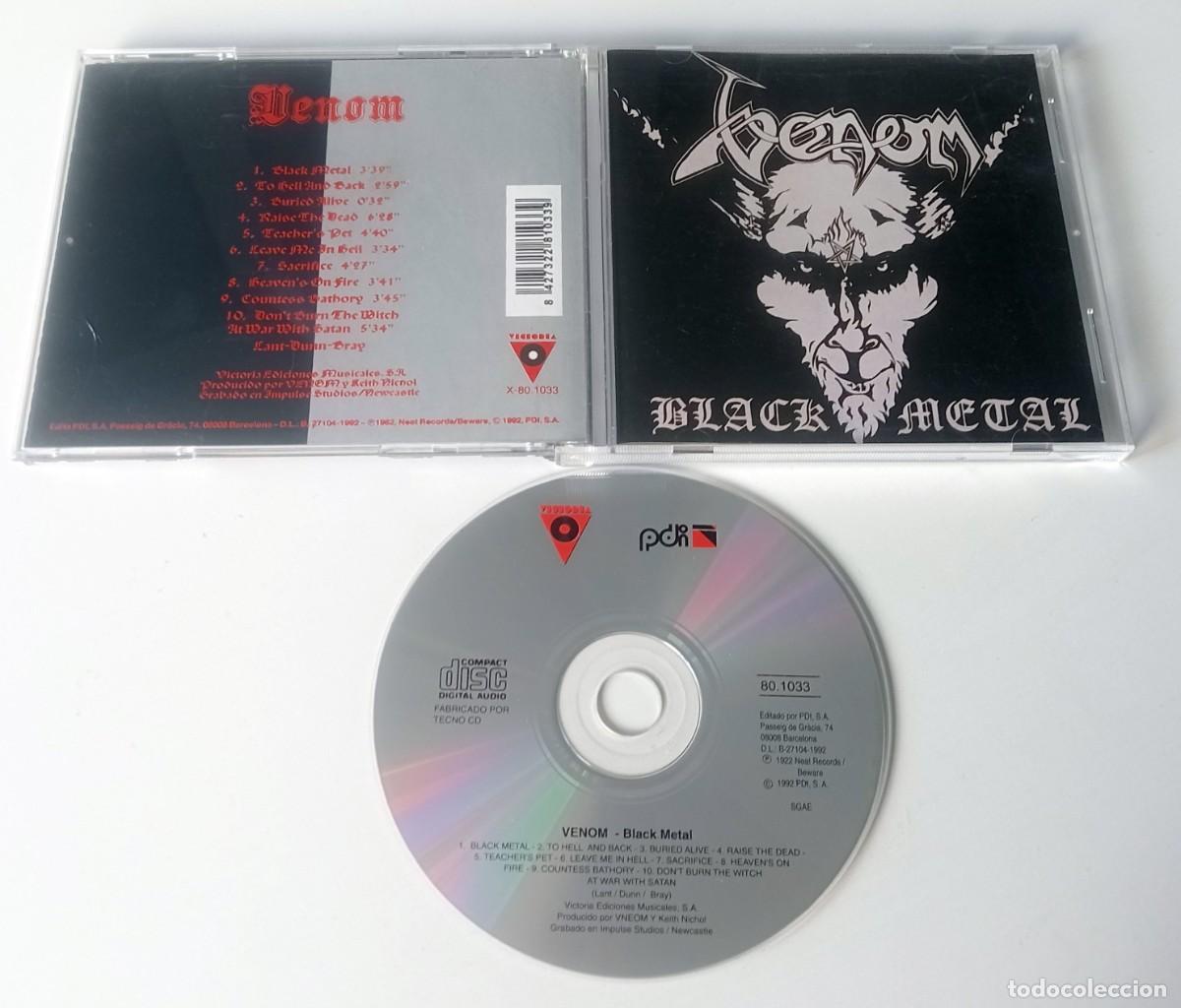 CDs de m&uacute;sica: CD VENOM - BLACK METAL - Foto 2