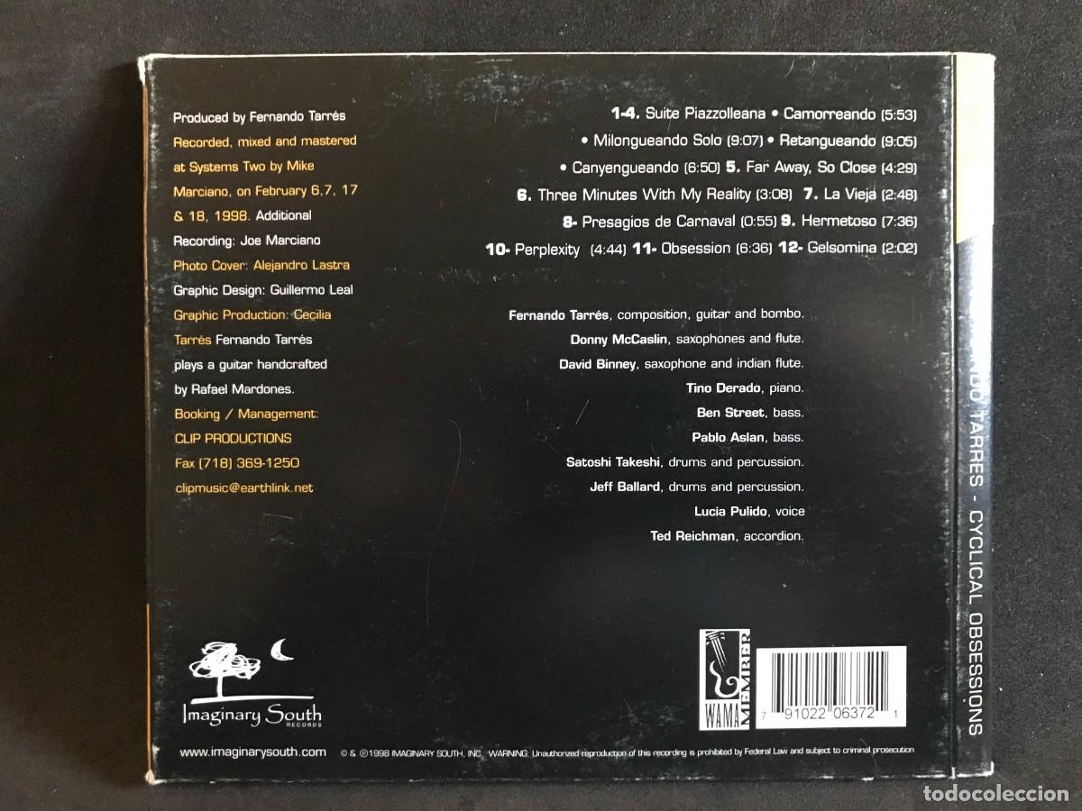 CDs de m&uacute;sica: Fernando Tarr&eacute;s - Cyclical Obsessions - CD - Imaginary South - Foto 2