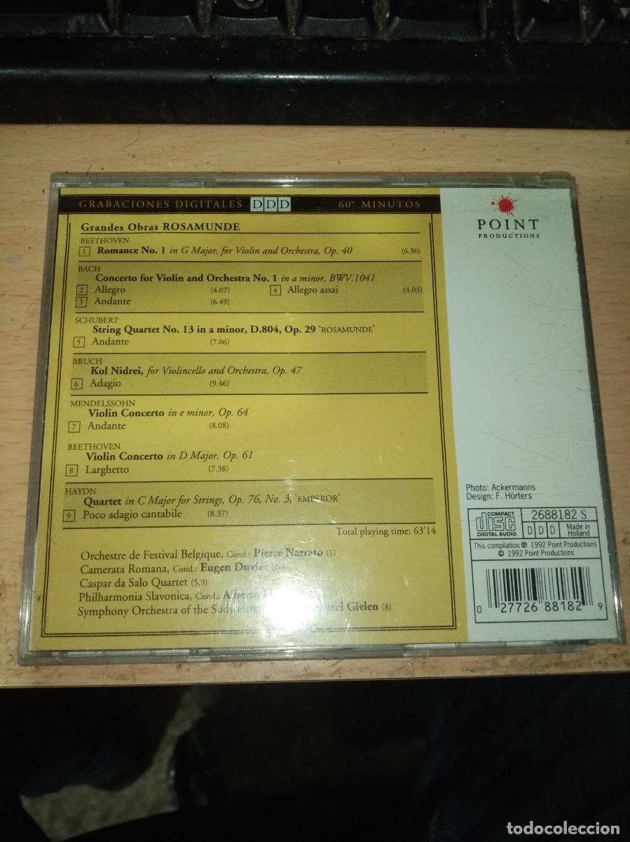 CDs de m&uacute;sica: GRANDES OBRAS ROSAMUNDE. C1CD - Foto 2