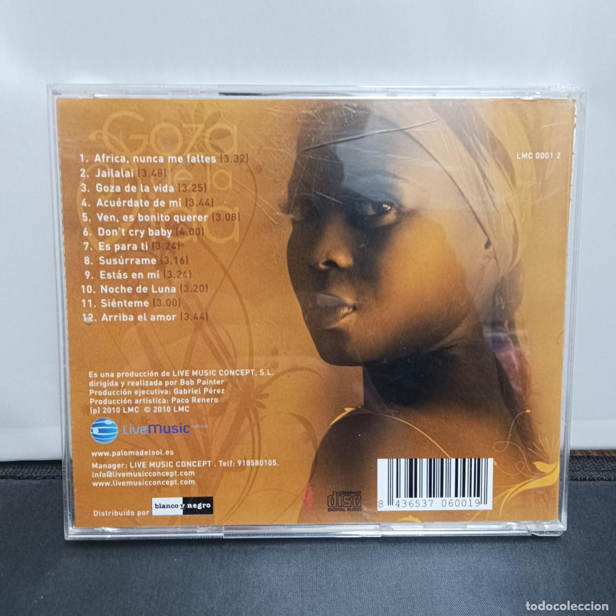 CDs de m&uacute;sica: PALOMA DEL SOL, GOZA DE LA VIDA. CD - Foto 2