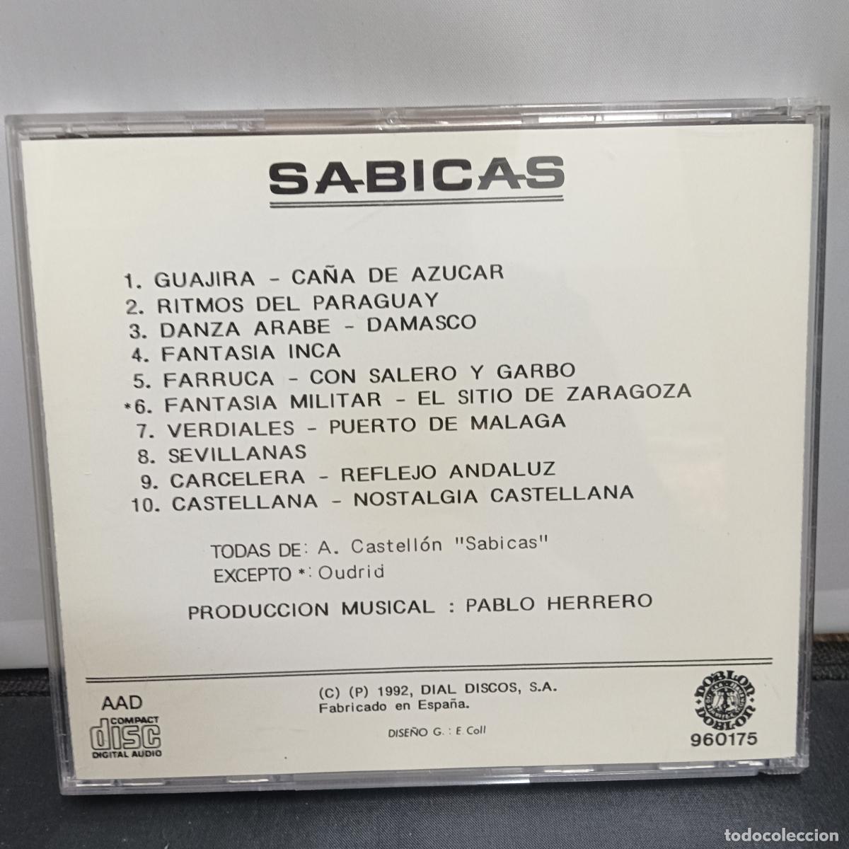 CDs de m&uacute;sica: SABICAS, CD DIAL DISCOS 1992. - Foto 2