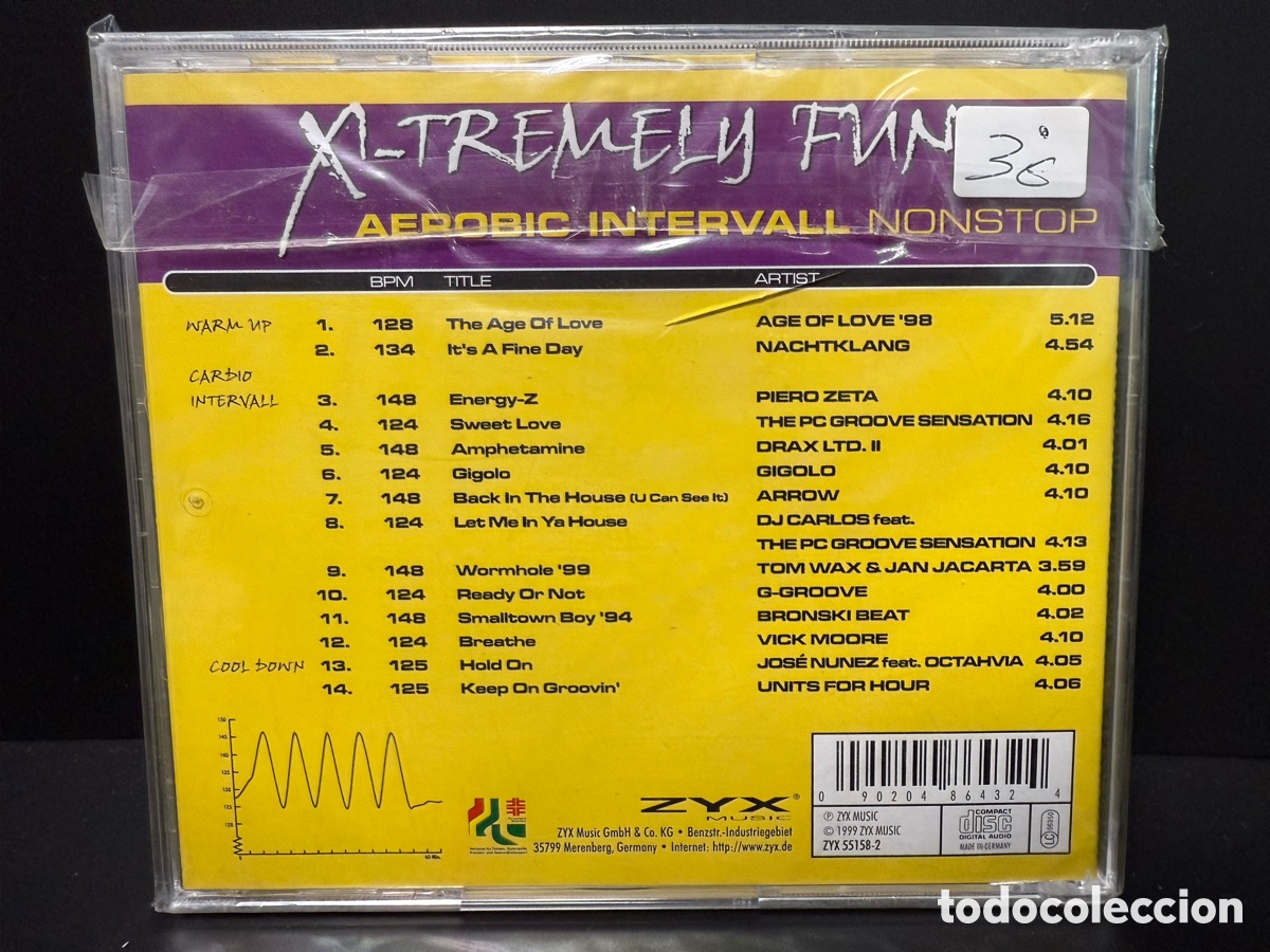 CDs de m&uacute;sica: Various - X-Tremely Fun Aerobic Intervall Nonstop (CD) - Foto 2