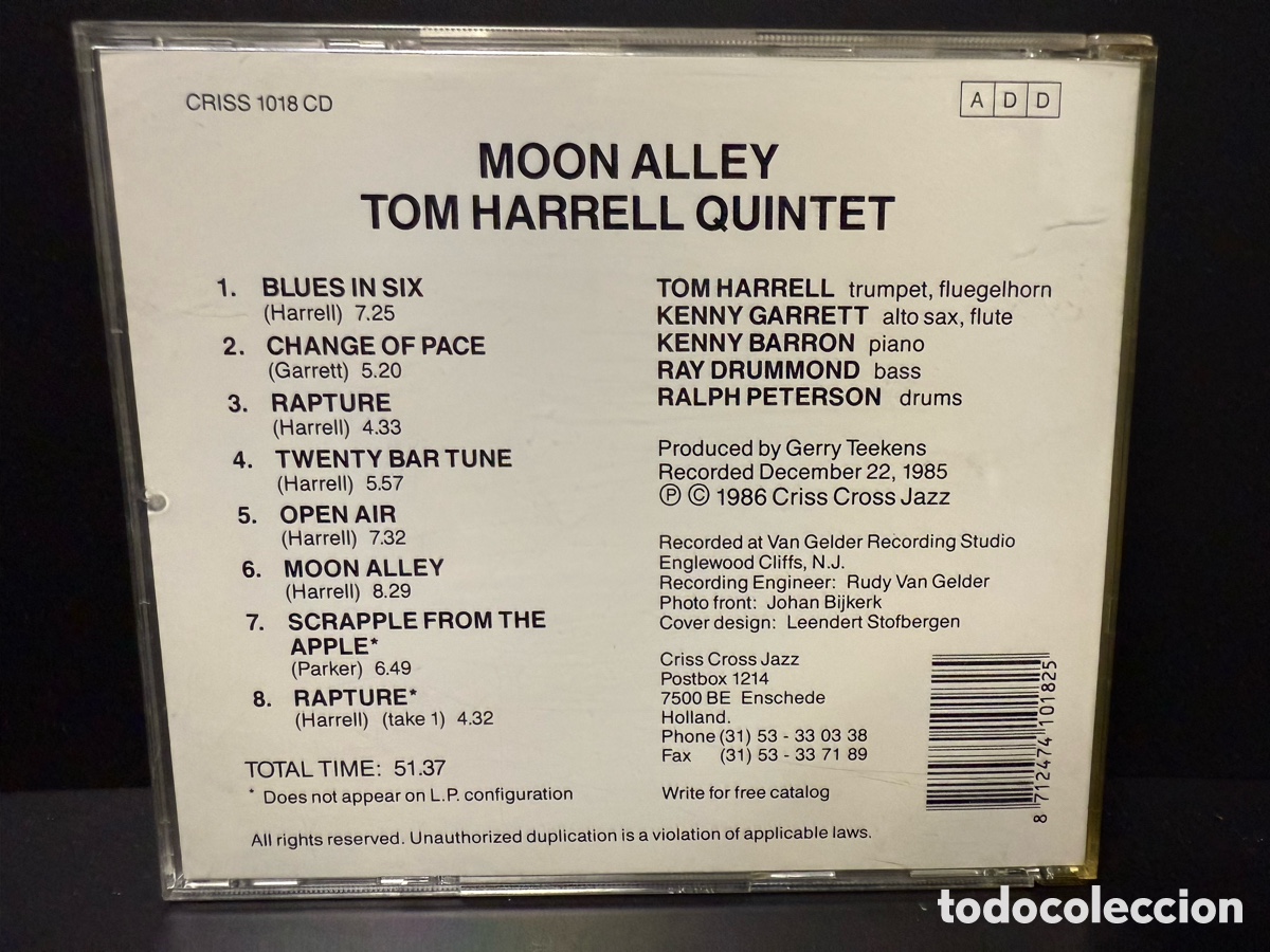 CDs de m&uacute;sica: Tom Harrell - Moon Alley (CD) - Foto 2