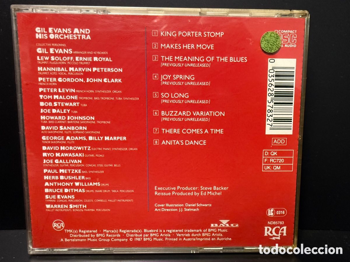 CDs de m&uacute;sica: Gil Evans - There Comes A Time (CD) - Foto 2