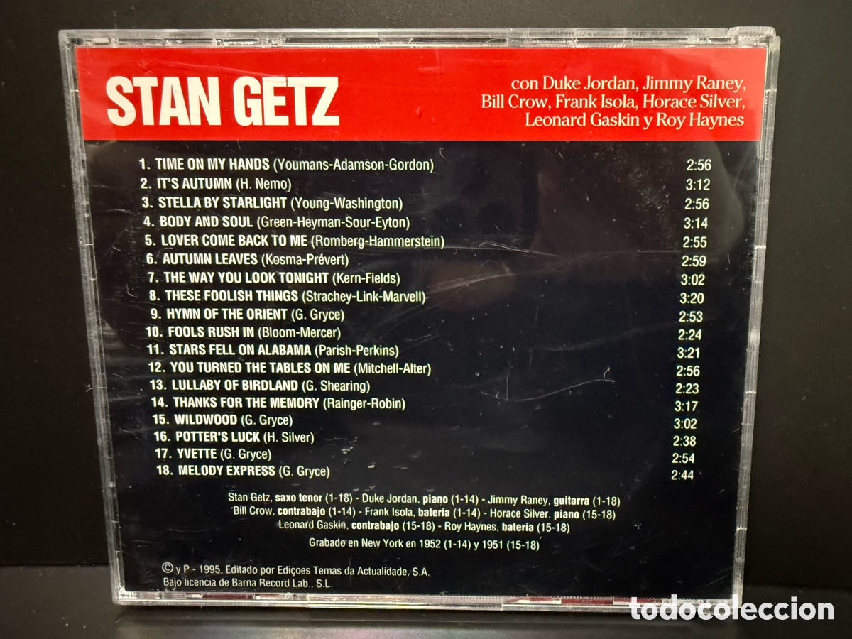 CDs de m&uacute;sica: Stan Getz - Stan Getz (CD) - Foto 2