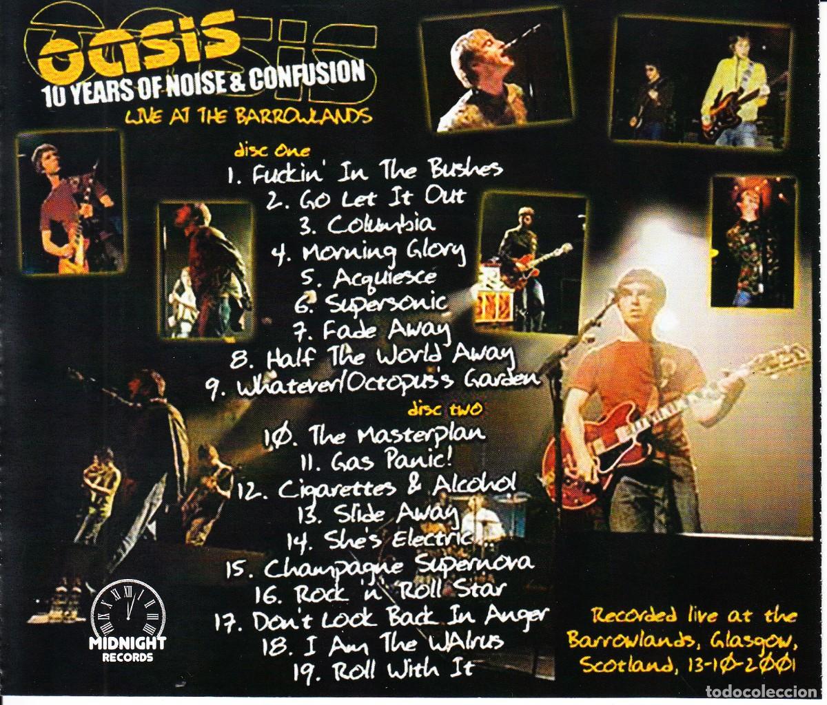 CDs de m&uacute;sica: OASIS. CONFUSION AT BARROWLANDS. 2 CD. - Foto 2