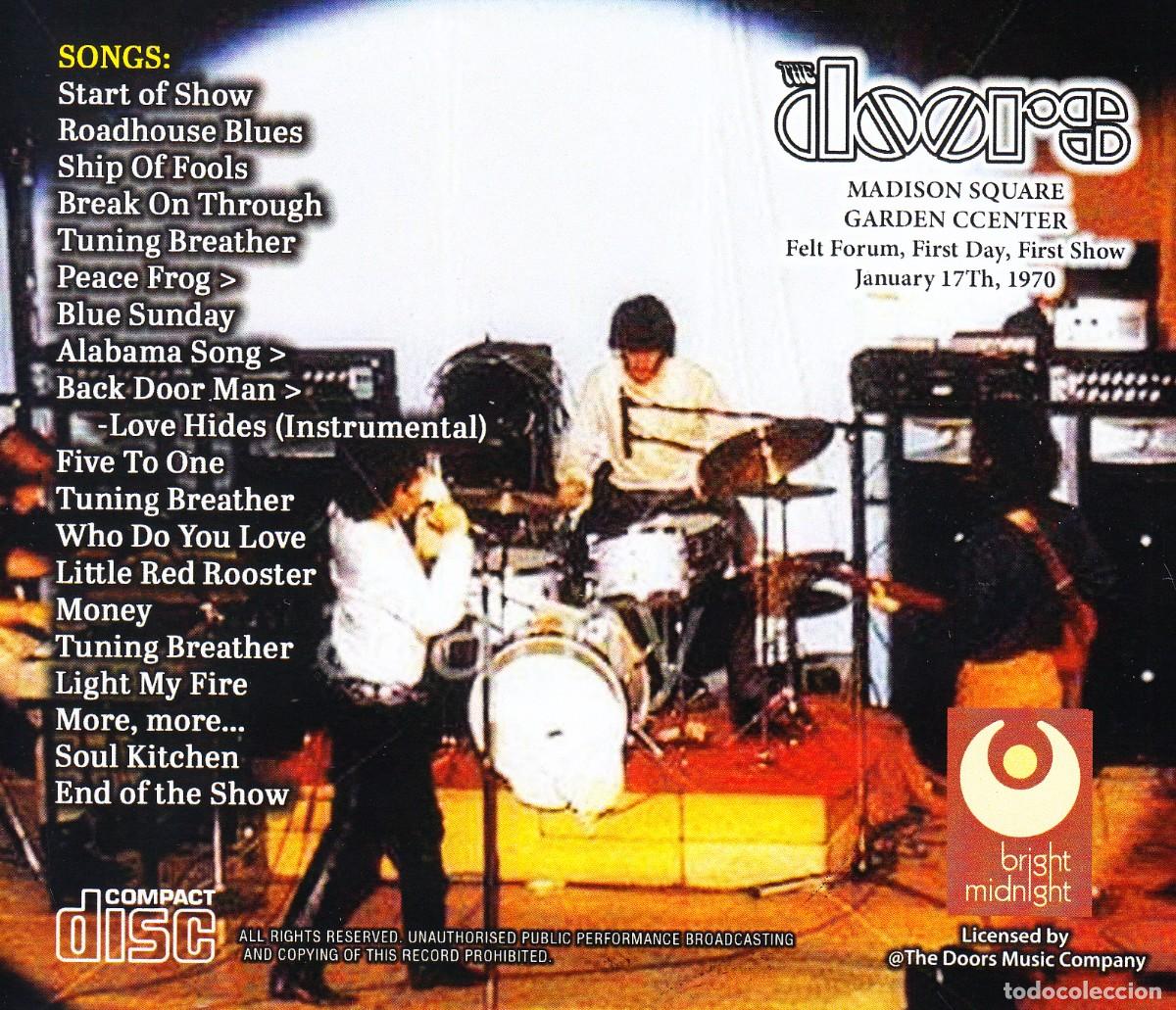 CDs de m&uacute;sica: THE DOORS. THE EARLY FELT FORUM FIRST DAY. CD. - Foto 2