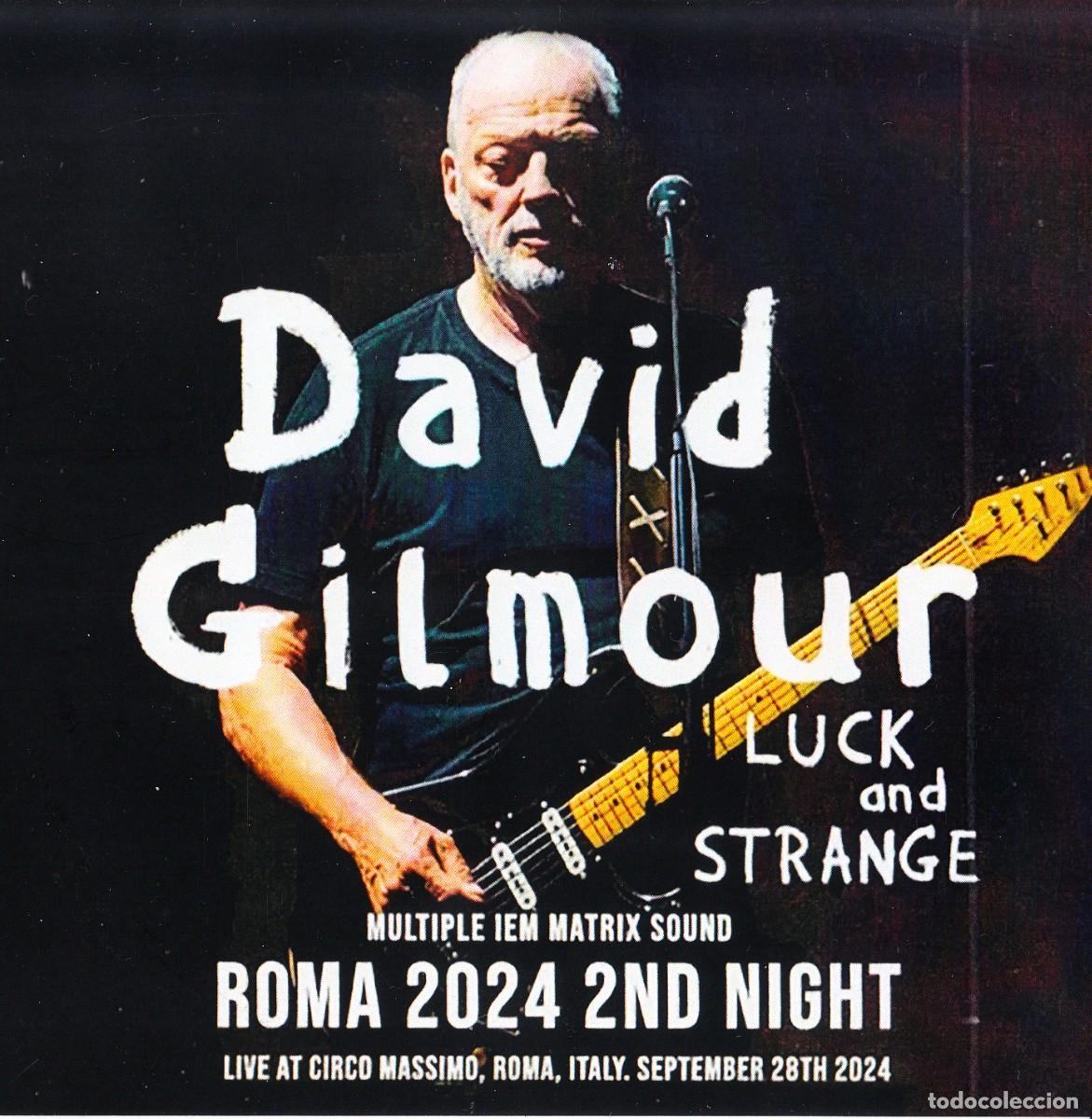 CDs de m&uacute;sica: DAVID GILMOUR. SECOND NIGHT AT CIRCO MASSIMO IN ROMA. 2 CD. - Foto 1