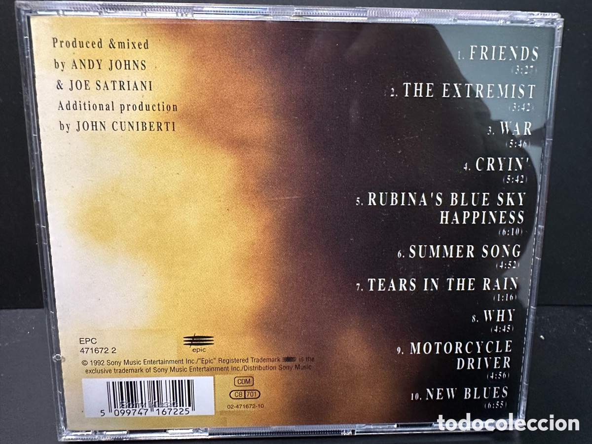 CDs de m&uacute;sica: Joe Satriani - The Extremist (CD) - Foto 2