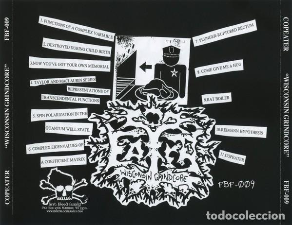 CDs de m&uacute;sica: Copeater &ndash; Wisconsin Grindcore - CD - Foto 2